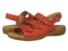 Trotters Tonya (red Embossed Soft Leather/studs) Women's Sandals