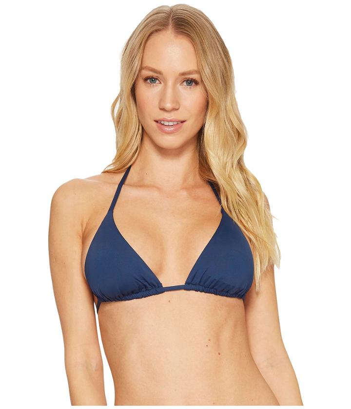 Becca By Rebecca Virtue Color Code Triangle Top (indigo) Women's Swimwear
