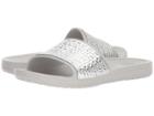 Crocs Sloane Graphic Etched Slide (pearl White/silver) Women's  Shoes