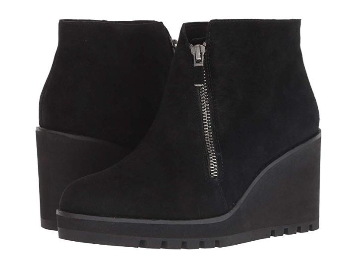 Eileen Fisher Alto (black Suede) Women's Boots