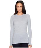 Smartwool Nts Mid 250 Crew Top (blue Ice Heather) Women's Long Sleeve Pullover