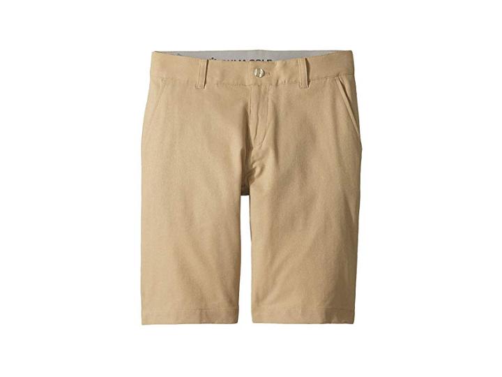 Puma Golf Kids Heather Pounce Shorts Jr (big Kids) (white Pepper) Boy's Shorts