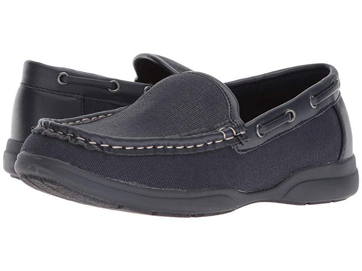 Kenneth Cole Reaction Kids Joe Drive (little Kid/big Kid) (navy Canvas) Boy's Shoes