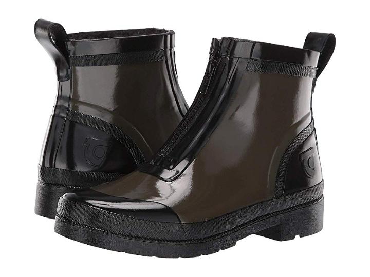 Tretorn Lina Zip Wnt (oliva/black Rubber) Women's Pull-on Boots