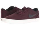 Nike Sb Check Solarsoft Canvas Premium (burgundy Crush/black/ivory) Women's Skate Shoes