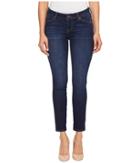 Liverpool Remy Hugger Crop With Shaping And Slimming Four-way Stretch Denim In Corvus Dark (corvus Dark) Women's Jeans