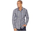 Royal Robbins Thermotech Drake Plaid Long Sleeve (blue Depths) Men's Long Sleeve Button Up