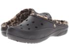 Crocs Freesail Loeopard Lined Clog (black/gold) Women's  Shoes