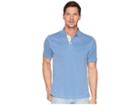 True Grit Lux Textured Tencel Short Sleeve Knit Polo With Contrast Stitch (denim) Men's Short Sleeve Pullover