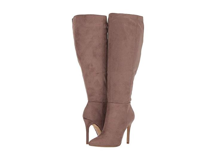 Charles By Charles David Dallan Wide Calf Boot (taupe Stretch) Women's Shoes