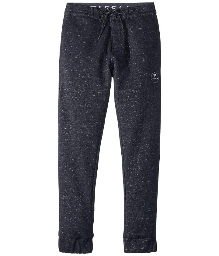 Vissla Kids Sofa Surfer Pant All Sevens Fleece Pants (big Kids) (black) Boy's Casual Pants