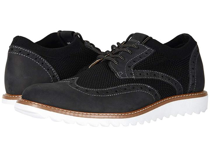 Dockers Hawking (black Knit/nubuck) Men's Lace Up Casual Shoes