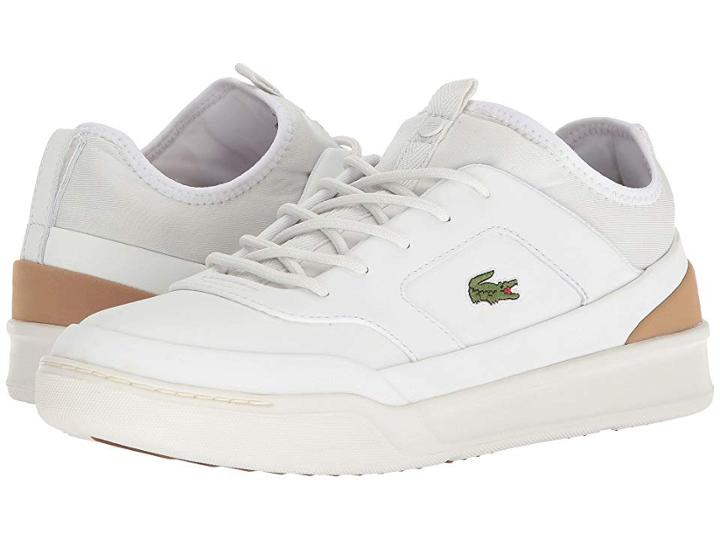 Lacoste Explorateur Crftsp 118 1 (white/light Tan) Men's Shoes