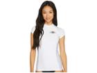 Billabong Surf Dayz Performance Fit Colorblock Short Sleeve (white) Women's Swimwear