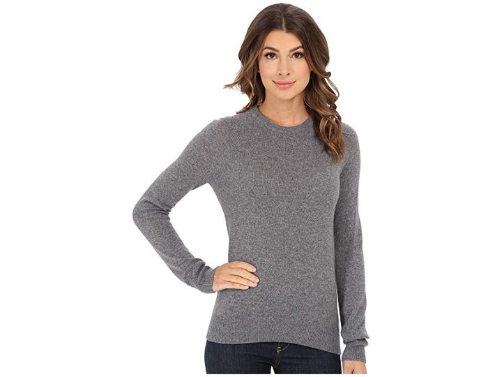 Equipment Sloane Crew Neck L/s Top (heather Grey) Women's Long Sleeve Pullover