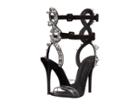 Giuseppe Zanotti E800155 (vinile Transparent/nero) Women's Shoes