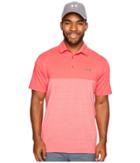 Under Armour Golf Playoff Polo Blocked (hollywood/hollywood/rhino Gray) Men's Clothing