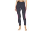 Adidas Believe This High-rise 3-stripes 7/8 Tights (carbon/real Magenta) Women's Casual Pants