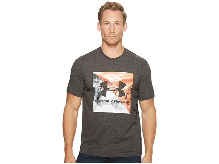 Under Armour King Of The Mountain Photoreal Tee (cannon Medium Heather/desert Sand) Men's T Shirt