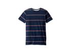 Billabong Kids Die Cut Stripe Short Sleeve Crew T-shirt (big Kids) (dark Blue) Boy's T Shirt