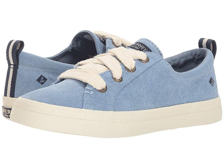 Sperry Crest Vibe Chubby Lace (dusty Blue) Women's Lace Up Casual Shoes