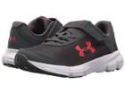Under Armour Kids Ua Bps Rave 2 Ac (little Kid) (stealth Gray/red) Boys Shoes