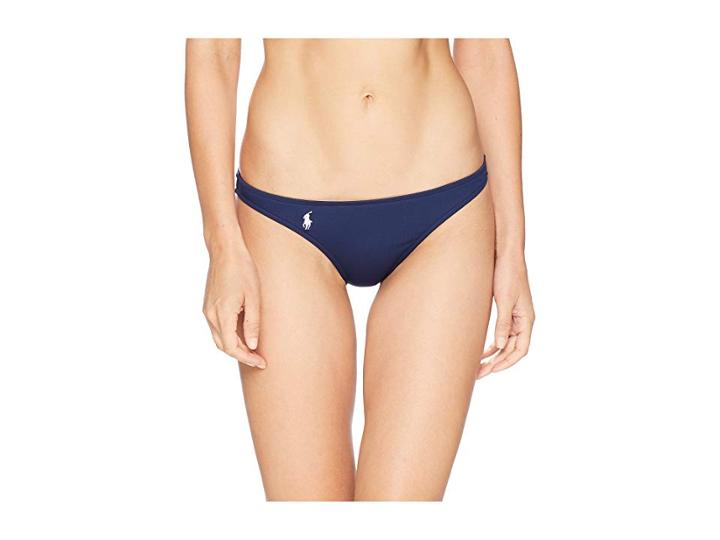 Polo Ralph Lauren Modern Solid Taylor Hipster Bottoms (navy) Women's Swimwear