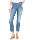 7 For All Mankind Edie W/ Frayed Seam In Canyon Ranch (canyon Ranch) Women's Jeans