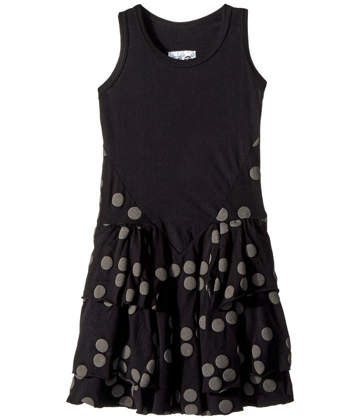 Nununu Braille Layered Dress (infant/toddler/little Kids) (black) Girl's Dress