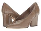 Donald J Pliner Glenn (dark Taupe Distressed Patent) High Heels