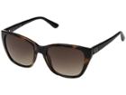 Guess Gu7593 (dark Tortoise Front/brown Gradient Lens) Fashion Sunglasses