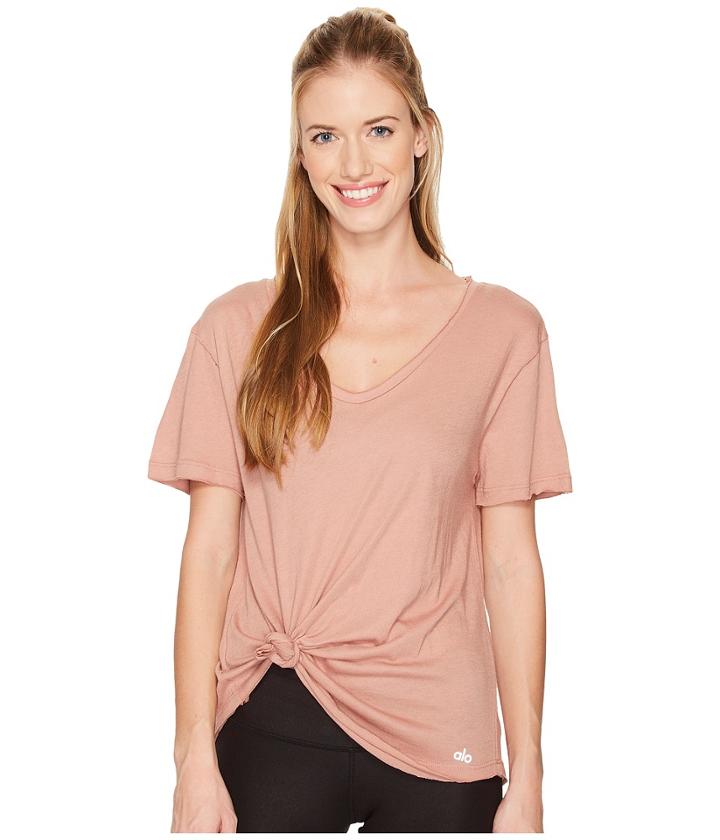 Alo Playa Tee (rosewater) Women's Clothing