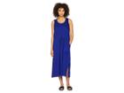 Eileen Fisher Scoop Neck C/l Dress (blue Violet) Women's Dress