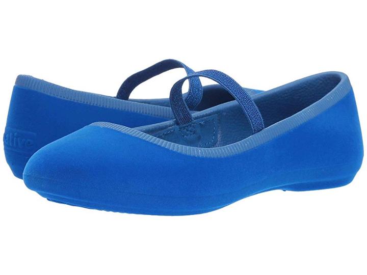 Native Kids Shoes Margot Velvet (little Kid) (victoria Blue) Girls Shoes