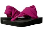 Sanuk Yoga Sling Wedge (vivid Violet) Women's Sandals