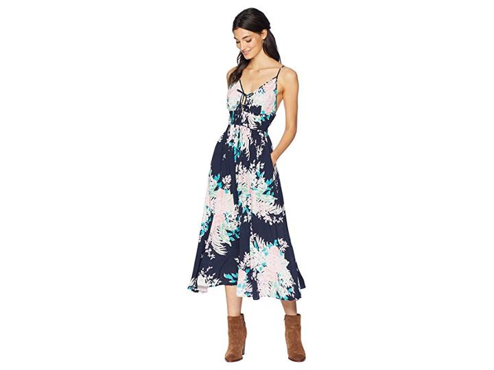 Yumi Kim Lovers Rock Dress (mystic Floral Navy) Women's Dress