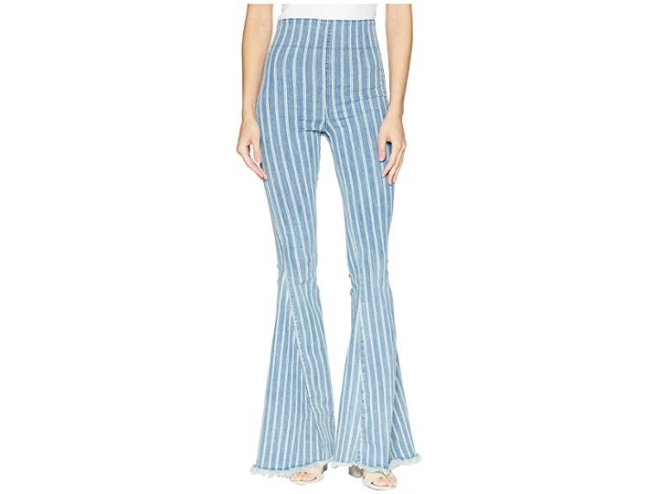 Show Me Your Mumu Berkeley Bells In Blue Bell Stripe (blue Bell Stripe) Women's Jeans
