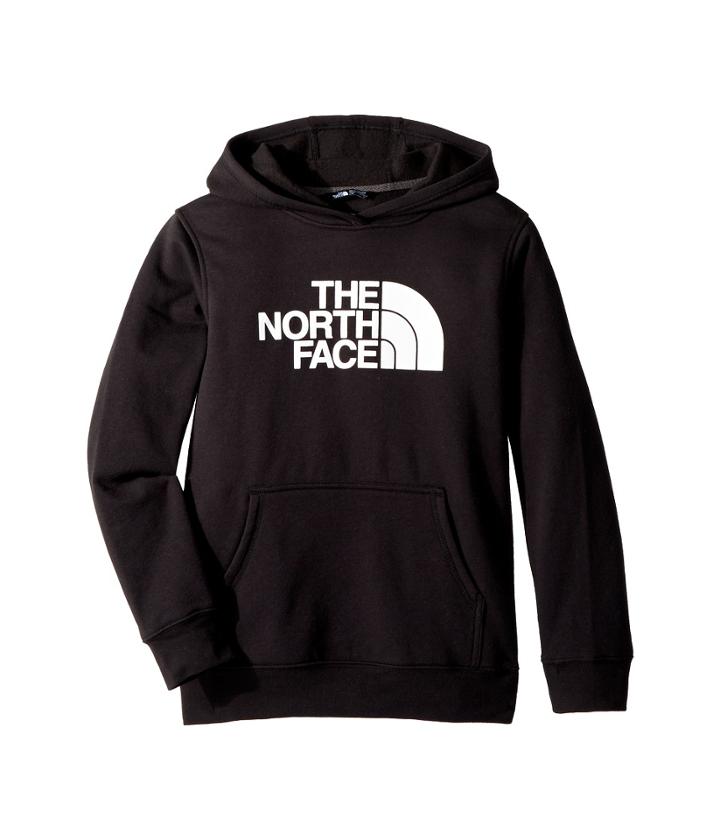 The North Face Kids Logowear Pullover Hoodie (little Kids/big Kids) (tnf Black/tnf White) Boy's Sweatshirt