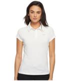 Under Armour Golf Zinger Upf Short Sleeve Polo (white/white/white) Women's Clothing