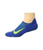 Nike Elite Merino Cushioned No Show Running Socks (game Royal/volt) No Show Socks Shoes