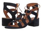 Frye Chrissy Side Ghillie (navy Soft Oiled Suede) Women's Dress Sandals