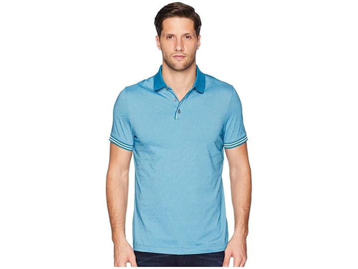 Perry Ellis Essential End On End Polo (turkish Tile) Men's Clothing