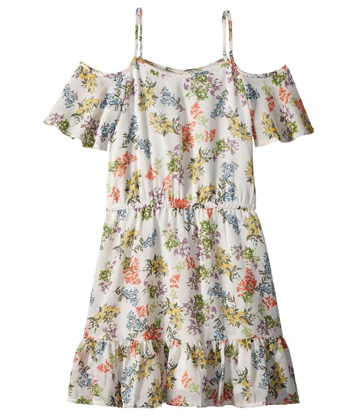 Ella Moss Girl Floral Print Chiffon Dress (big Kids) (full Sail/floral) Girl's Dress
