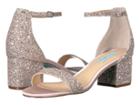 Blue By Betsey Johnson Jayce (blush Glitter) Women's 1-2 Inch Heel Shoes
