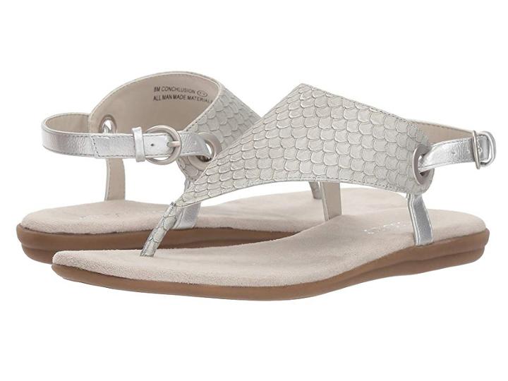 Aerosoles Conchlusion (silver Snake) Women's Sandals