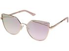 Guess Gf6074 (shiny Rose Gold/bordeaux Mirror) Fashion Sunglasses