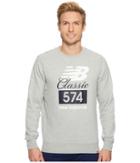 New Balance Classic 574 Crew (athletic Grey) Men's Long Sleeve Pullover
