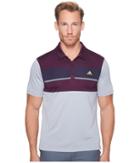 Adidas Golf Climacool Engineered Block Polo (black/red Night/noble Ink/vista Grey) Men's Short Sleeve Pullover