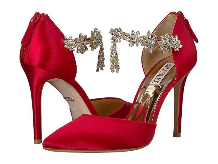 Badgley Mischka Venom (red Satin) High Heels