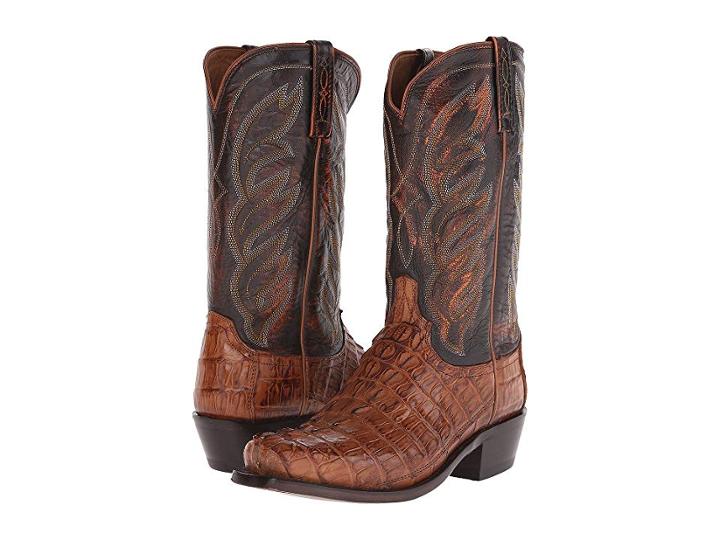 Lucchese M2691 (tan Hornback Caiman) Cowboy Boots